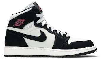 (Grade School) Air Jordan 1 Retro High 'Pure Platinum Black Pink' 332148-015