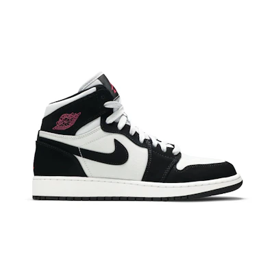 (GS) Jordan 1 Retro High 'Pure Platinum Black Pink'