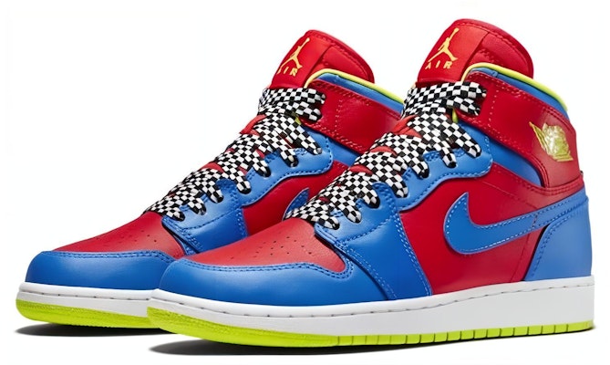 (Grade School) Air Jordan 1 Retro High 'Racing Pack' 705300-615 Lookbook (Grade School) Air Jordan 1 Retro High 'Racing Pack' 705300-615