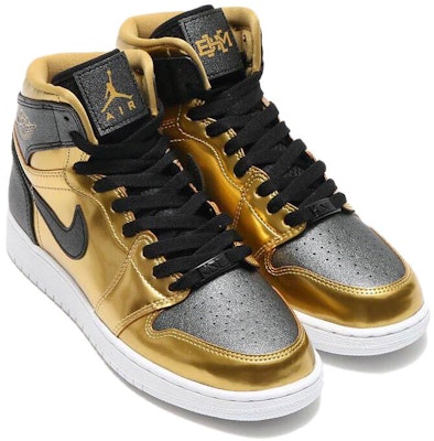 (小學級) Air Jordan 1 復刻高筒 GG '黑人歷史月' 909805-700 Shop (小學級) Air Jordan 1 復刻高筒 GG '黑人歷史月' 909805-700