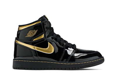 (Grade School) Air Jordan 1 Retro High OG 'Black Metallic Gold' 575441-032