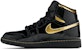 (Kanak-Kanak) Air Jordan 1 Retro Tinggi OG 'Hitam Emas Metalik' 575441-032