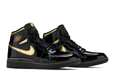 (Grade School) Air Jordan 1 Retro High OG 'Black Metallic Gold' 575441-032