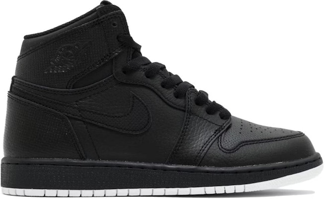 (Grade School) Air Jordan 1 Retro High OG 'Black Perforated' 575441-002 Order (Grade School) Air Jordan 1 Retro High OG 'Black Perforated' 575441-002