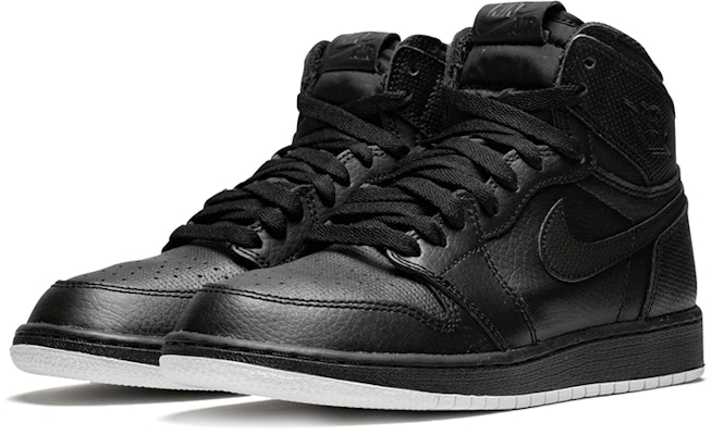GS エアジョーダン1 レトロ HIGH OG "ブラックパーフォレーテッド" 575441-002 Shop GS エアジョーダン1 レトロ HIGH OG "ブラックパーフォレーテッド" 575441-002