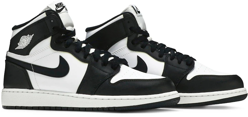 Grade School Air Jordan 1 Retro High OG Black White 2014 575441