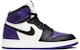 (Kanak-Kanak) Air Jordan 1 Retro High OG 'Court Purple' Ungu 575441-501