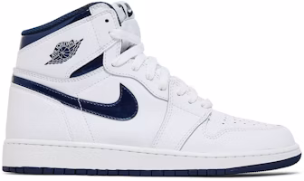 (Grade School) Air Jordan 1 Retro High OG 'Metallic Navy' 575441-106 (Grade School) Air Jordan 1 Retro High OG 'Metallic Navy' 575441-106