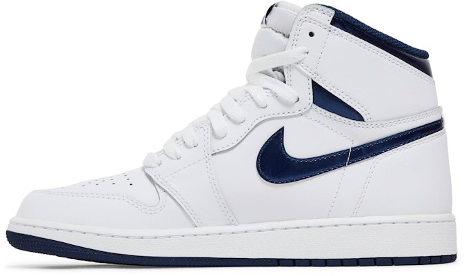 (Grade School) Air Jordan 1 Retro High OG 'Metallic Navy' 575441-106 Lookbook (Grade School) Air Jordan 1 Retro High OG 'Metallic Navy' 575441-106