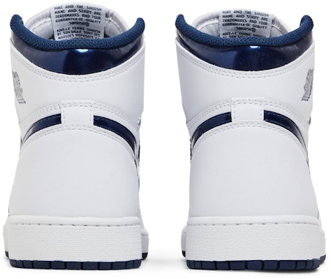 (Grade School) Air Jordan 1 Retro High OG 'Metallic Navy' 575441-106 Details for (Grade School) Air Jordan 1 Retro High OG 'Metallic Navy' 575441-106