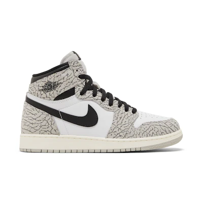 (GS) Jordan 1 High 'White Cement'