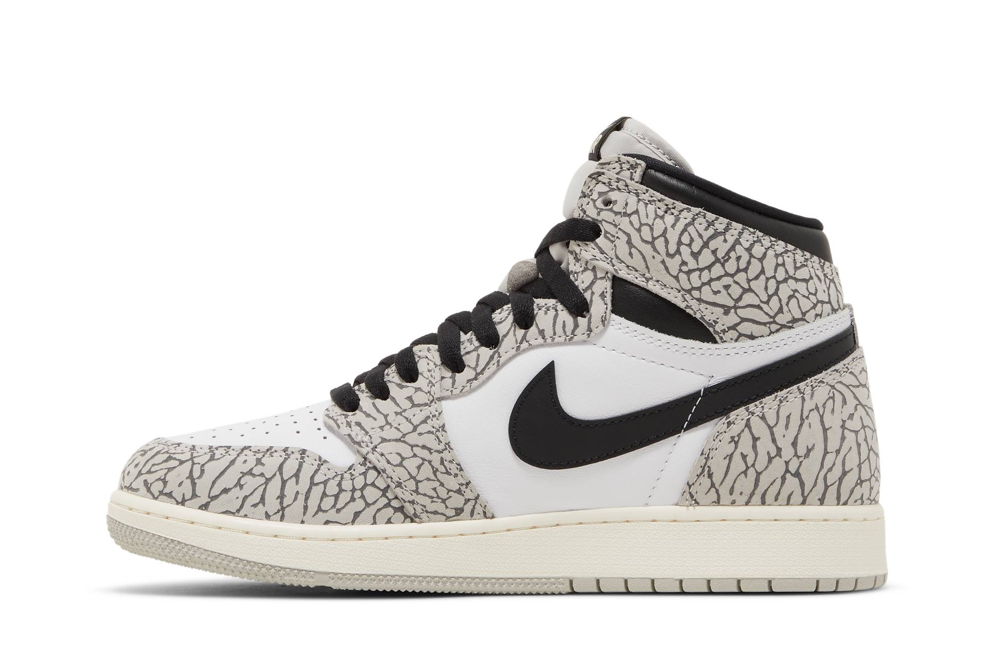 Buy Grade School Air Jordan 1 Retro High OG White Cement FD1437 052 Novelship