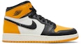 Buy (Sekolah Rendah) Air Jordan 1 Retro High OG 'Yellow Toe' Kuning Hitam 575441-711
