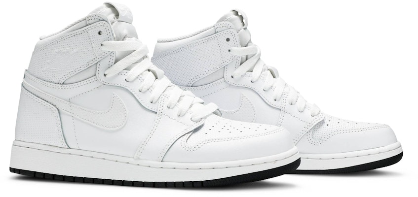 (Kanak-Kanak) Air Jordan 1 Retro High OG BG 'Perforated' 575441-100 Cheap (Kanak-Kanak) Air Jordan 1 Retro High OG BG 'Perforated' 575441-100