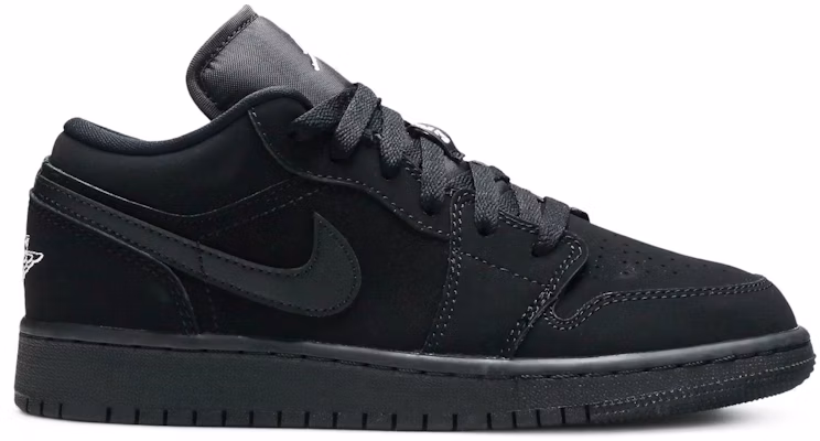 (小學)Air Jordan 1 復刻低筒 '純黑' 553560-019 Buy (小學)Air Jordan 1 復刻低筒 '純黑' 553560-019