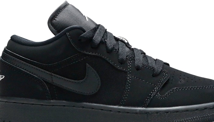 (小學)Air Jordan 1 復刻低筒 '純黑' 553560-019 Order (小學)Air Jordan 1 復刻低筒 '純黑' 553560-019