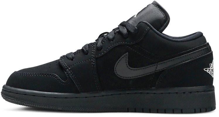 (小學)Air Jordan 1 復刻低筒 '純黑' 553560-019 Lookbook (小學)Air Jordan 1 復刻低筒 '純黑' 553560-019