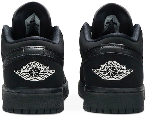 (小學)Air Jordan 1 復刻低筒 '純黑' 553560-019 Details for (小學)Air Jordan 1 復刻低筒 '純黑' 553560-019