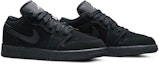 Cheap (Kanak-Kanak) Air Jordan 1 Retro Low 'Hitam Sepenuhnya' 553560-019