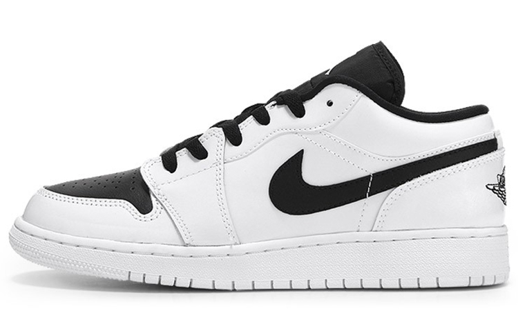 Buy (GS) 에어 조던 1 레트로 로우 '화이트 블랙' 553560-103