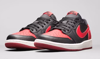 (Grade School) Air Jordan 1 Retro Low OG 'Bred' 709999-001 (Grade School) Air Jordan 1 Retro Low OG 'Bred' 709999-001