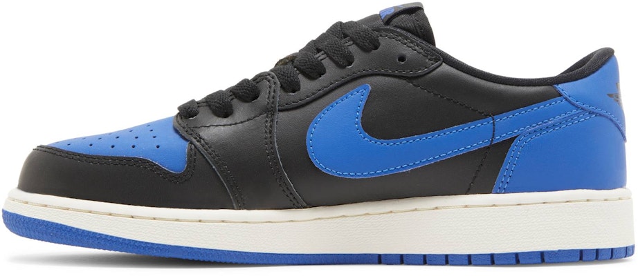 (Grade School) Air Jordan 1 Retro Low OG BG 'Black Varsity Rotyal' 709999-004 Lookbook (Grade School) Air Jordan 1 Retro Low OG BG 'Black Varsity Rotyal' 709999-004