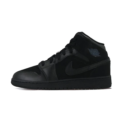 (GS) Jordan 1 Retro Mid 'Black Dark Grey'