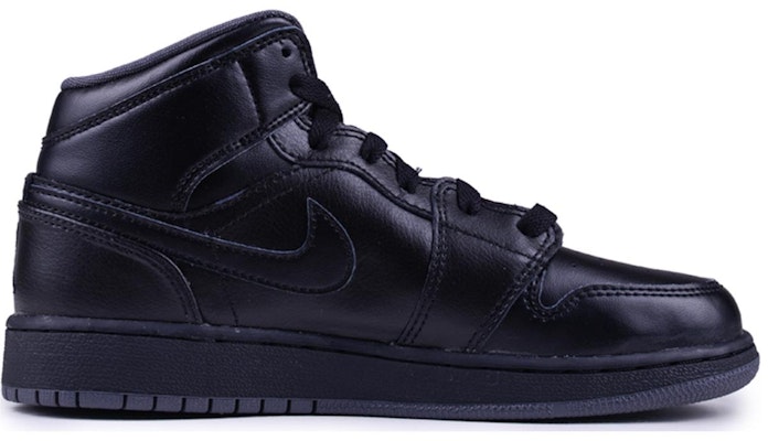 (Grade School) Air Jordan 1 Retro Mid 'Black Dark Grey' 554725-021 Order (Grade School) Air Jordan 1 Retro Mid 'Black Dark Grey' 554725-021