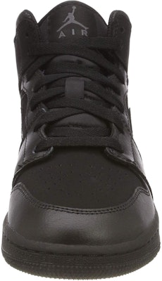 (Grade School) Air Jordan 1 Retro Mid 'Black Dark Grey' 554725-050 Shop (Grade School) Air Jordan 1 Retro Mid 'Black Dark Grey' 554725-050