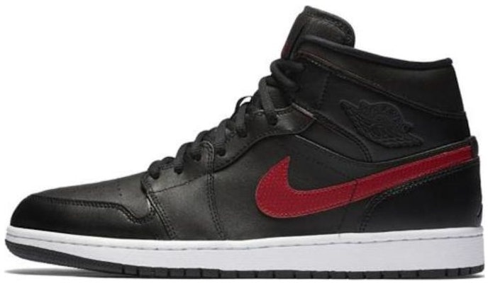 (Grade School) Air Jordan 1 Retro Mid 'Black Gym Red' 554725-009 Buy (Grade School) Air Jordan 1 Retro Mid 'Black Gym Red' 554725-009