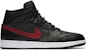 (Kanak-Kanak) Air Jordan 1 Retro Mid 'Hitam Gym Merah' 554725-009