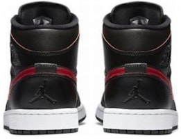 (小学级) Air Jordan 1 中帮复刻版 '黑色健身红' 554725-009 Shop (小学级) Air Jordan 1 中帮复刻版 '黑色健身红' 554725-009