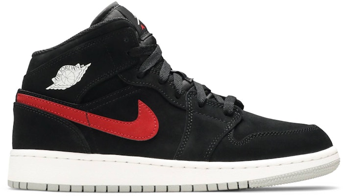 GS エア ジョーダン 1 レトロ MID 黒赤 (Ea Jōdan 1 Retro MID Kuro Aka) 554725-065 Buy GS エア ジョーダン 1 レトロ MID 黒赤 (Ea Jōdan 1 Retro MID Kuro Aka) 554725-065