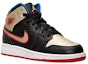 Order (Kanak-Kanak) Air Jordan 1 Retro Mid 'Bred Metallic Emas' 554725-013