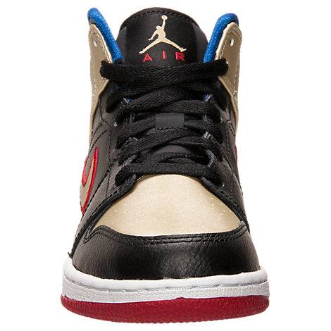 Lookbook (GS) 에어 조던 1 레트로 미드 '브레드 메탈릭 골드' 554725-013