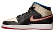 Shop (Kanak-Kanak) Air Jordan 1 Retro Mid 'Bred Metallic Emas' 554725-013
