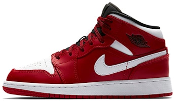 (Grade School) Air Jordan 1 Retro Mid 'Chicago Gym Red White' 2018 554725-605 (Grade School) Air Jordan 1 Retro Mid 'Chicago Gym Red White' 2018 554725-605