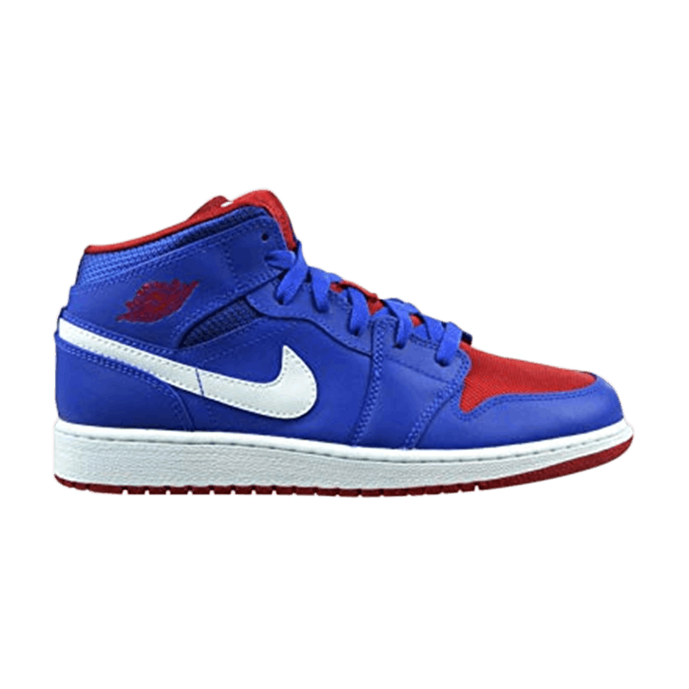 Buy (Aniños) Air Jordan 1 Retro Mid 'Detroit Pistons' 554725-407