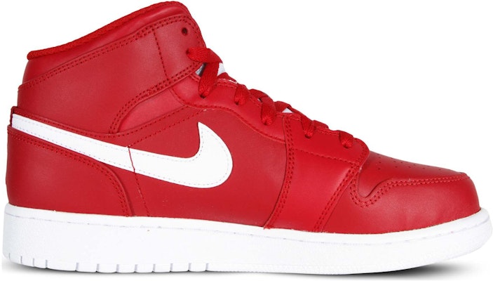 (Kanak-Kanak Sekolah) Air Jordan 1 Retro Mid 'Gym Red 2.0' 554725-600 Order (Kanak-Kanak Sekolah) Air Jordan 1 Retro Mid 'Gym Red 2.0' 554725-600