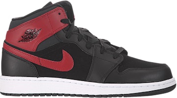 (Grade School) Air Jordan 1 Retro Mid 'Gym Red Anthracite' 554725-024 (Grade School) Air Jordan 1 Retro Mid 'Gym Red Anthracite' 554725-024