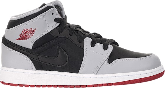 Air Jordan 1 Retro Mid Anak 'Gym Red Wolf Grey' 554725-012 Buy Air Jordan 1 Retro Mid Anak 'Gym Red Wolf Grey' 554725-012