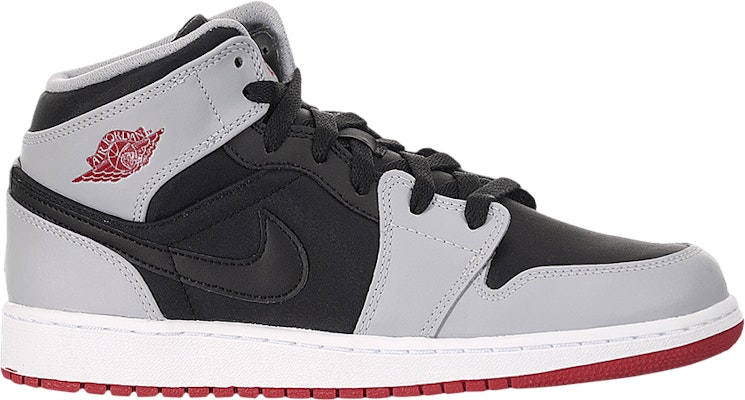 Air Jordan 1 Retro Mid Anak 'Gym Red Wolf Grey' 554725-012 Buy Air Jordan 1 Retro Mid Anak 'Gym Red Wolf Grey' 554725-012