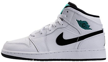 (Grade School) Air Jordan 1 Retro Mid 'Hyper Jade' 554725-122 (Grade School) Air Jordan 1 Retro Mid 'Hyper Jade' 554725-122