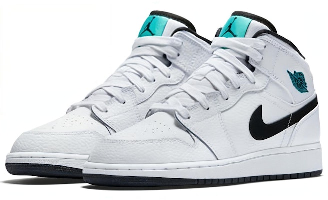 (Grade School) Air Jordan 1 Retro Mid 'Hyper Jade' 554725-122 Order (Grade School) Air Jordan 1 Retro Mid 'Hyper Jade' 554725-122