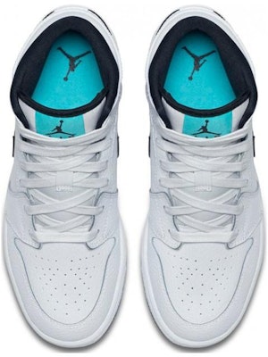 (Grade School) Air Jordan 1 Retro Mid 'Hyper Jade' 554725-122 Lookbook (Grade School) Air Jordan 1 Retro Mid 'Hyper Jade' 554725-122