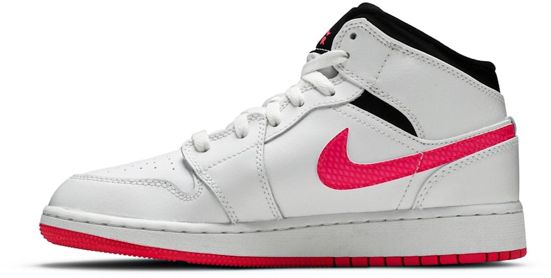 (大童款) Air Jordan 1 复刻中帮 '炫粉' 555112-106 Lookbook (大童款) Air Jordan 1 复刻中帮 '炫粉' 555112-106