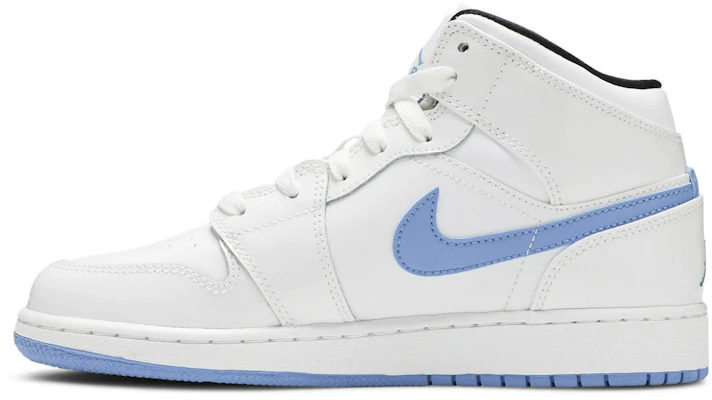 (Kanak-kanak) Air Jordan 1 Retro Mid 'Legend Blue' 554725-127 Lookbook (Kanak-kanak) Air Jordan 1 Retro Mid 'Legend Blue' 554725-127