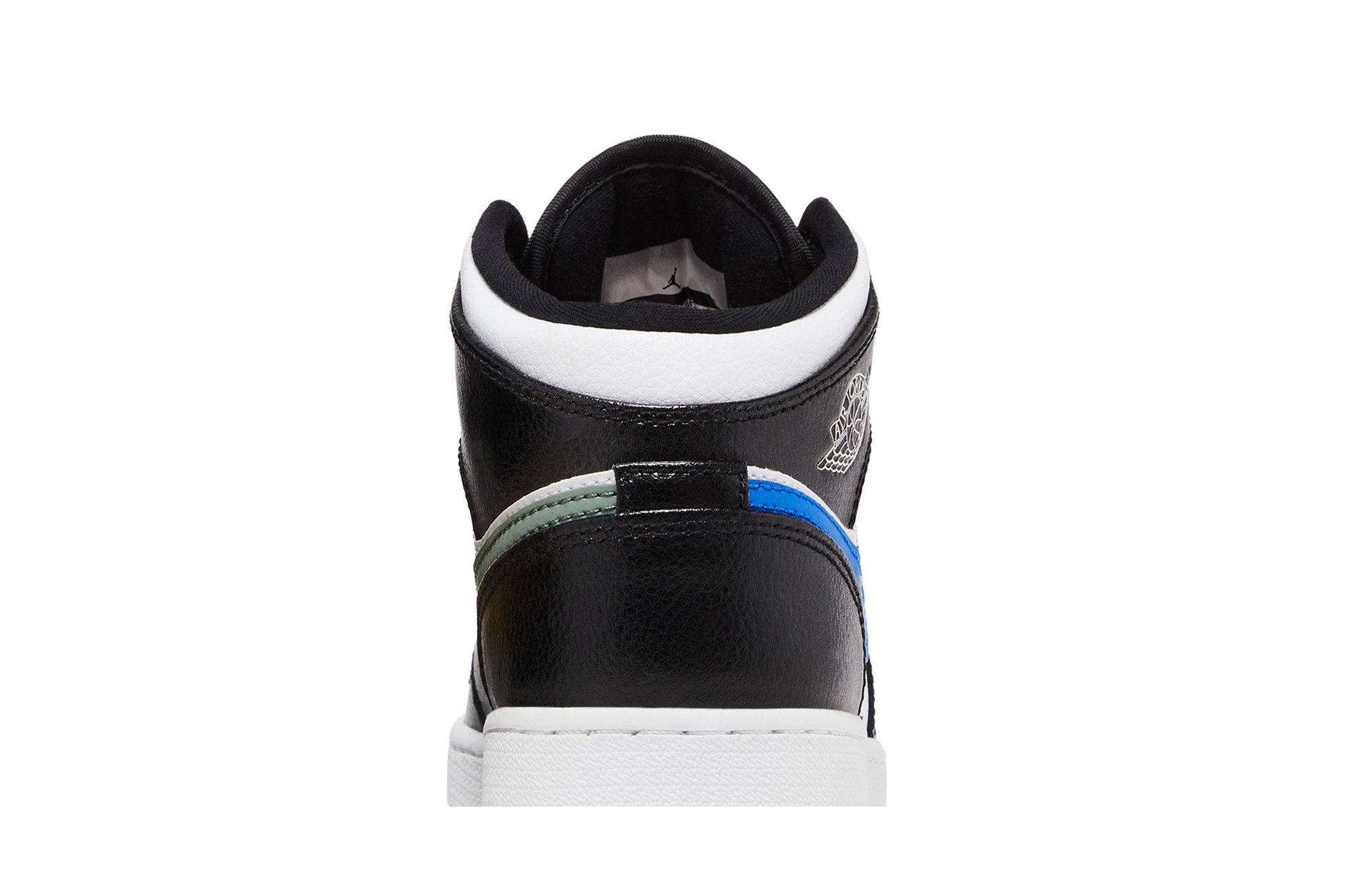 Sizing Air Jordan 1 Retro Mid (Grade School) 'Multi-Color Swoosh' - Niño / Niña 554725-052