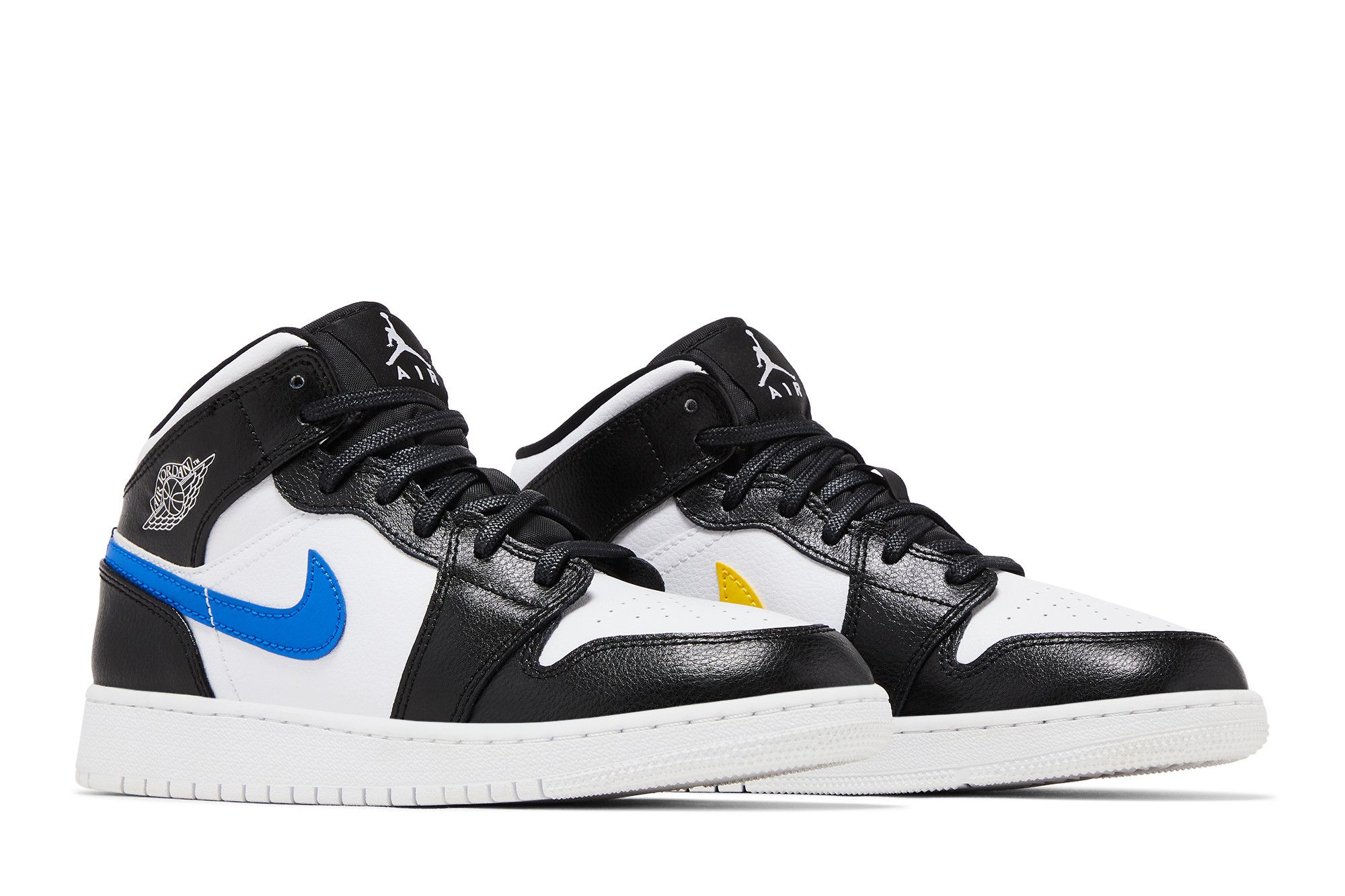 Cheap Air Jordan 1 Retro Mid (Grade School) 'Multi-Color Swoosh' - Niño / Niña 554725-052