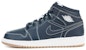 (Kanak-Kanak) Air Jordan 1 Retro Mid 'Obsidian' 554725-402